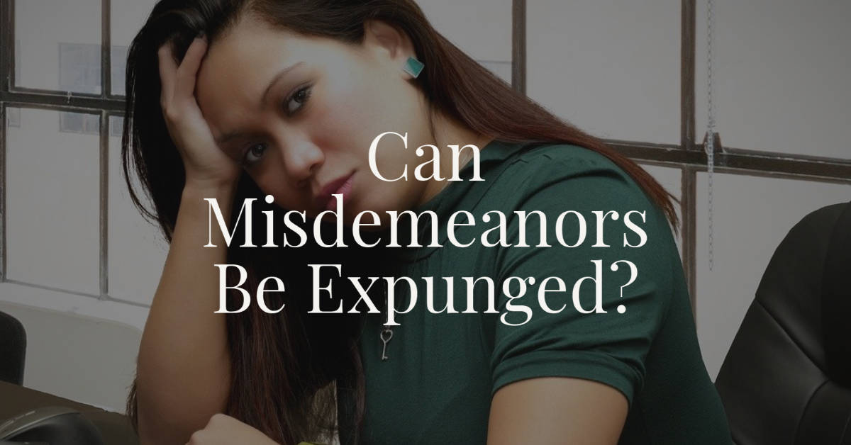 expunged misdemeanors